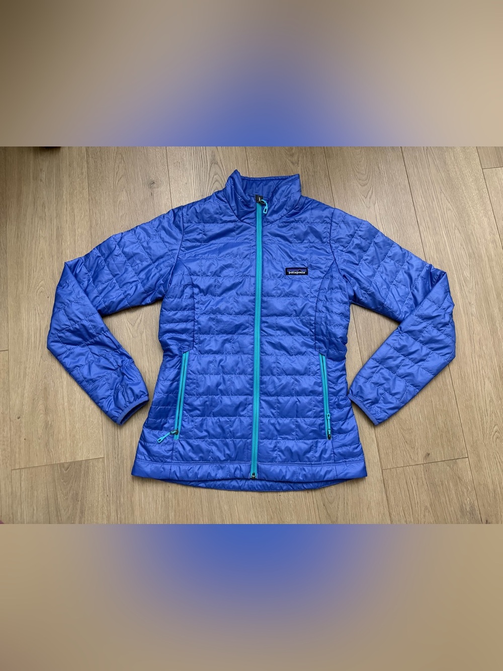 Patagonia Women's Light Purple Blue Lightweight Nano Puff Quilted Jacket